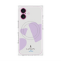 プレミアムスクエアケース with MagSafe［ LANVIN en Bleu Hearts Purple - ランバン ハート パープル ］