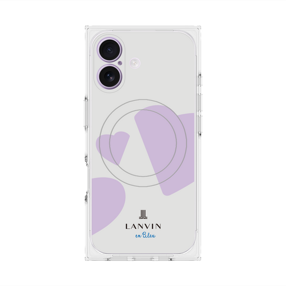プレミアムスクエアケース with MagSafe［ LANVIN en Bleu Hearts Purple - ランバン ハート パープル ］