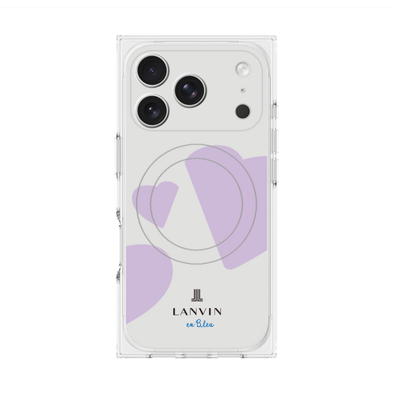 プレミアムスクエアケース with MagSafe［ LANVIN en Bleu Hearts Purple - ランバン ハート パープル ］