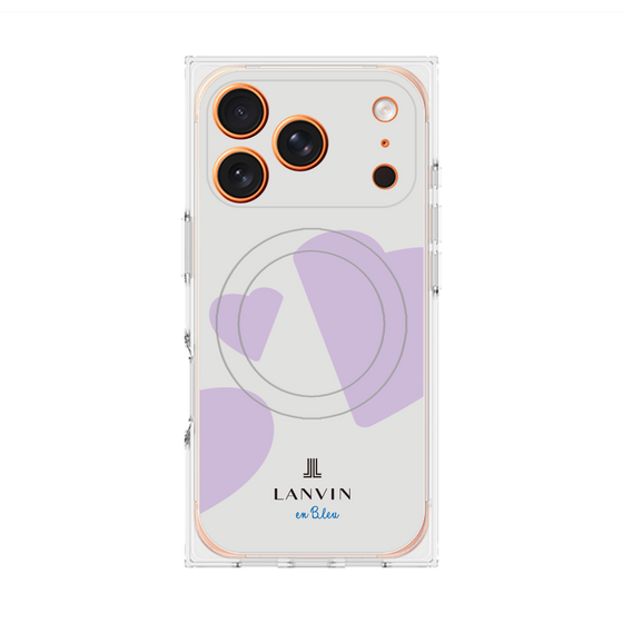 プレミアムスクエアケース with MagSafe［ LANVIN en Bleu Hearts Purple - ランバン ハート パープル ］