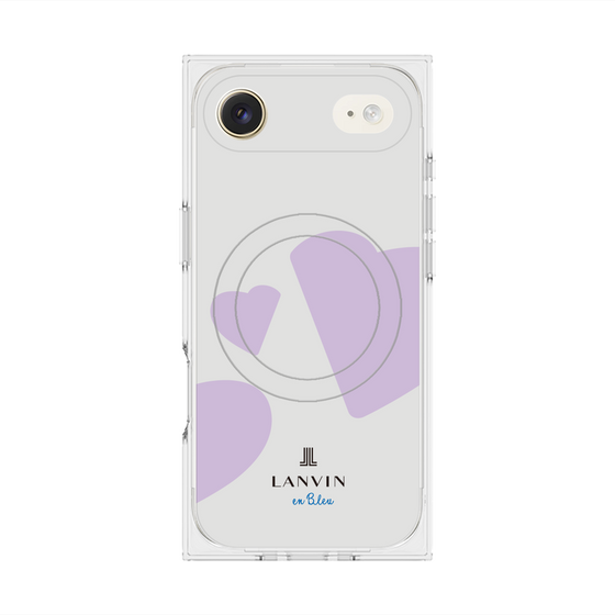 プレミアムスクエアケース with MagSafe［ LANVIN en Bleu Hearts Purple - ランバン ハート パープル ］
