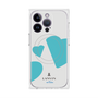 プレミアムスクエアケース with MagSafe［ LANVIN en Bleu Hearts Blue - ランバン ハート ブルー ］