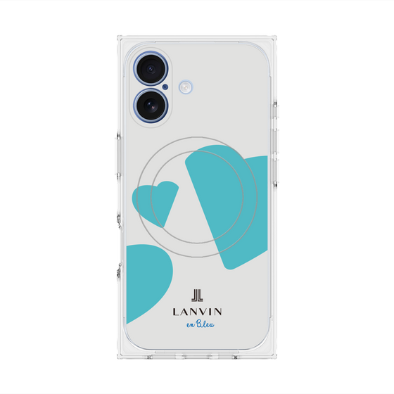プレミアムスクエアケース with MagSafe［ LANVIN en Bleu Hearts Blue - ランバン ハート ブルー ］