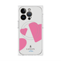 プレミアムスクエアケース with MagSafe［ LANVIN en Bleu Hearts Pink - ランバン ハート ピンク ］