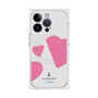 プレミアムスクエアケース with MagSafe［ LANVIN en Bleu Hearts Pink - ランバン ハート ピンク ］