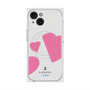 プレミアムスクエアケース with MagSafe［ LANVIN en Bleu Hearts Pink - ランバン ハート ピンク ］