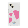 プレミアムスクエアケース with MagSafe［ LANVIN en Bleu Hearts Pink - ランバン ハート ピンク ］