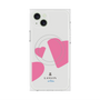 プレミアムスクエアケース with MagSafe［ LANVIN en Bleu Hearts Pink - ランバン ハート ピンク ］