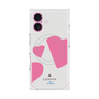 プレミアムスクエアケース with MagSafe［ LANVIN en Bleu Hearts Pink - ランバン ハート ピンク ］