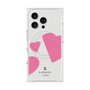 プレミアムスクエアケース with MagSafe［ LANVIN en Bleu Hearts Pink - ランバン ハート ピンク ］