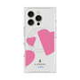 プレミアムスクエアケース with MagSafe［ LANVIN en Bleu Hearts Pink - ランバン ハート ピンク ］