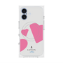 プレミアムスクエアケース with MagSafe［ LANVIN en Bleu Hearts Pink - ランバン ハート ピンク ］
