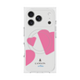 プレミアムスクエアケース with MagSafe［ LANVIN en Bleu Hearts Pink - ランバン ハート ピンク ］