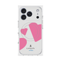 プレミアムスクエアケース with MagSafe［ LANVIN en Bleu Hearts Pink - ランバン ハート ピンク ］