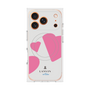 プレミアムスクエアケース with MagSafe［ LANVIN en Bleu Hearts Pink - ランバン ハート ピンク ］