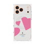 プレミアムスクエアケース with MagSafe［ LANVIN en Bleu Hearts Pink - ランバン ハート ピンク ］