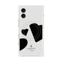 プレミアムスクエアケース with MagSafe［ LANVIN en Bleu Hearts Black - ランバン ハート ブラック ］