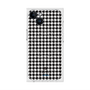 プレミアムスクエアケース with MagSafe［ Houndstooth Pattern Black with LANVIN en Bleu logo- ランバン 千鳥格子柄 ブラック ］