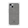 プレミアムスクエアケース with MagSafe［ Houndstooth Pattern Black with LANVIN en Bleu logo- ランバン 千鳥格子柄 ブラック ］