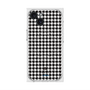 プレミアムスクエアケース with MagSafe［ Houndstooth Pattern Black with LANVIN en Bleu logo- ランバン 千鳥格子柄 ブラック ］