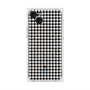 プレミアムスクエアケース with MagSafe［ Houndstooth Pattern Black with LANVIN en Bleu logo- ランバン 千鳥格子柄 ブラック ］