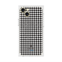 プレミアムスクエアケース with MagSafe［ Houndstooth Pattern Black with LANVIN en Bleu logo- ランバン 千鳥格子柄 ブラック ］