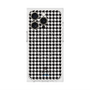 プレミアムスクエアケース with MagSafe［ Houndstooth Pattern Black with LANVIN en Bleu logo- ランバン 千鳥格子柄 ブラック ］