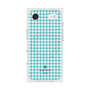 プレミアムスクエアケース with MagSafe［ Houndstooth Pattern Blue with LANVIN en Bleu logo- ランバン 千鳥格子柄 ブルー ］