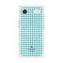 プレミアムスクエアケース with MagSafe［ Houndstooth Pattern Blue with LANVIN en Bleu logo- ランバン 千鳥格子柄 ブルー ］