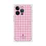 プレミアムスクエアケース with MagSafe［ Houndstooth Pattern Pink with LANVIN en Bleu logo- ランバン 千鳥格子柄 ピンク ］