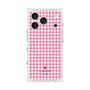 プレミアムスクエアケース with MagSafe［ Houndstooth Pattern Pink with LANVIN en Bleu logo- ランバン 千鳥格子柄 ピンク ］
