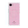 プレミアムスクエアケース with MagSafe［ Houndstooth Pattern Pink with LANVIN en Bleu logo- ランバン 千鳥格子柄 ピンク ］
