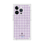 プレミアムスクエアケース with MagSafe［ Houndstooth Pattern Purple -with LANVIN en Bleu logo ランバン 千鳥格子柄 パープル ］