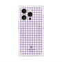 プレミアムスクエアケース with MagSafe［ Houndstooth Pattern Purple -with LANVIN en Bleu logo ランバン 千鳥格子柄 パープル ］