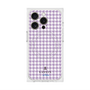 プレミアムスクエアケース with MagSafe［ Houndstooth Pattern Purple -with LANVIN en Bleu logo ランバン 千鳥格子柄 パープル ］