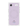 プレミアムスクエアケース with MagSafe［ Houndstooth Pattern Purple -with LANVIN en Bleu logo ランバン 千鳥格子柄 パープル ］