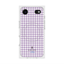 プレミアムスクエアケース with MagSafe［ Houndstooth Pattern Purple -with LANVIN en Bleu logo ランバン 千鳥格子柄 パープル ］