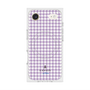 プレミアムスクエアケース with MagSafe［ Houndstooth Pattern Purple -with LANVIN en Bleu logo ランバン 千鳥格子柄 パープル ］