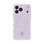 プレミアムスクエアケース with MagSafe［ Houndstooth Pattern Purple -with LANVIN en Bleu logo ランバン 千鳥格子柄 パープル ］