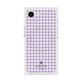 プレミアムスクエアケース with MagSafe［ Houndstooth Pattern Purple -with LANVIN en Bleu logo ランバン 千鳥格子柄 パープル ］