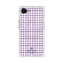 プレミアムスクエアケース with MagSafe［ Houndstooth Pattern Purple -with LANVIN en Bleu logo ランバン 千鳥格子柄 パープル ］