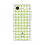 プレミアムスクエアケース with MagSafe［ Houndstooth Pattern Green with LANVIN en Bleu logo- ランバン 千鳥格子柄 グリーン ］