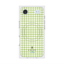 プレミアムスクエアケース with MagSafe［ Houndstooth Pattern Green with LANVIN en Bleu logo- ランバン 千鳥格子柄 グリーン ］