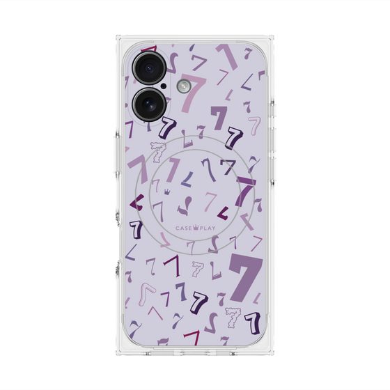 プレミアムスクエアケース with MagSafe［ Puple 7 - パープル・セブン ］