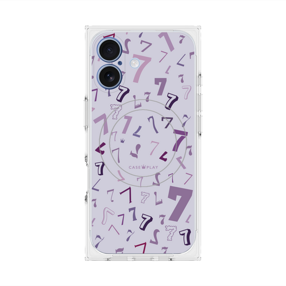 プレミアムスクエアケース with MagSafe［ Puple 7 - パープル・セブン ］