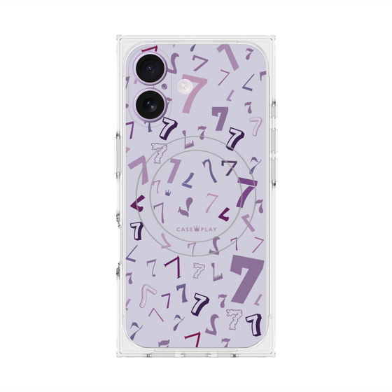 プレミアムスクエアケース with MagSafe［ Puple 7 - パープル・セブン ］