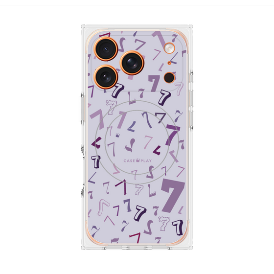 プレミアムスクエアケース with MagSafe［ Puple 7 - パープル・セブン ］