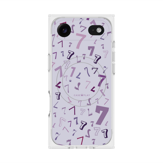 プレミアムスクエアケース with MagSafe［ Puple 7 - パープル・セブン ］