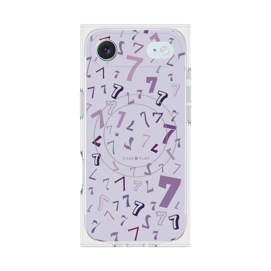 プレミアムスクエアケース with MagSafe［ Puple 7 - パープル・セブン ］