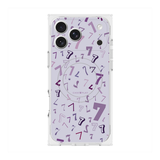 プレミアムスクエアケース with MagSafe［ Puple 7 - パープル・セブン ］